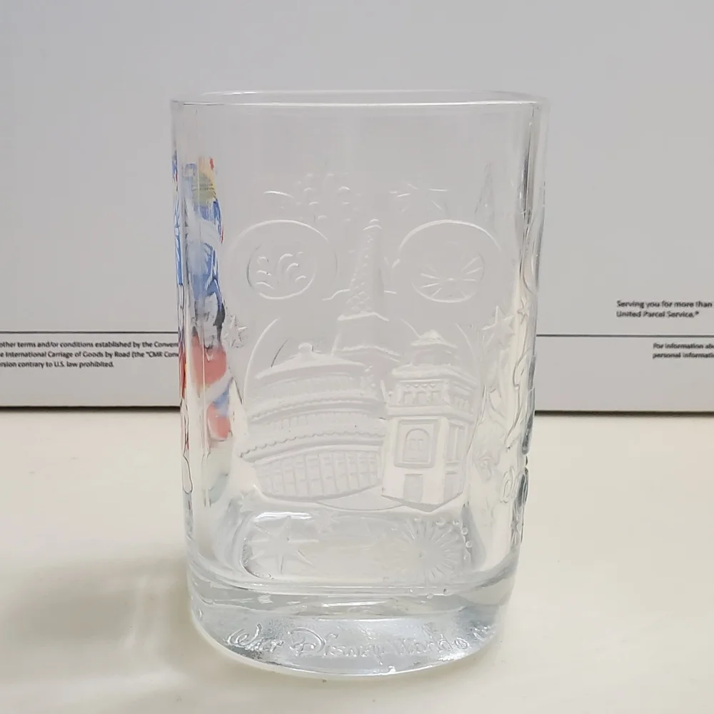 Walt Disney World Mickey Mouse Tumbler Glass McDonalds 2000 Celebration